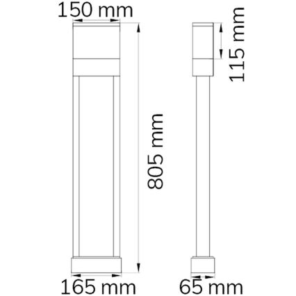 Wofi 12226 - LED Domovní číslo DIEGO LED/10,5W/230V 3000K IP54