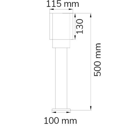 Wofi 12231 - Venkovní lampa PITA 1xE27/60W/230V IP54