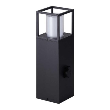 Wofi 12233 - LED Venkovní lampa se zásuvkou FILIA LED/8,5W/230V IP54 50 cm SCHUKO