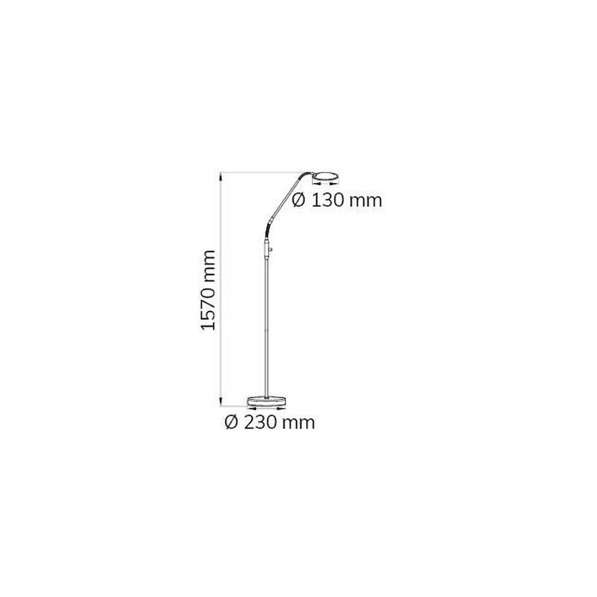 Wofi 3006.01.32.9000 - LED Stmívatelná stojací lampa TWIN LED/4,6W/230V