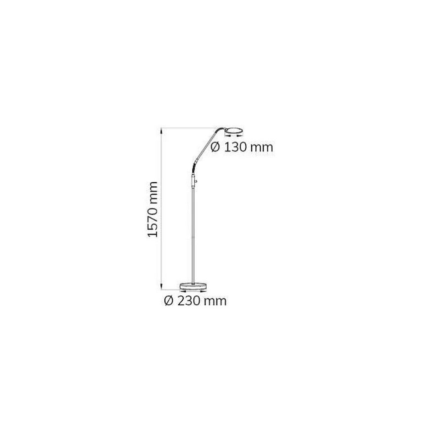 Wofi 3006.01.64.9000 - LED Stmívatelná stojací lampa TWIN LED/4,6W/230V
