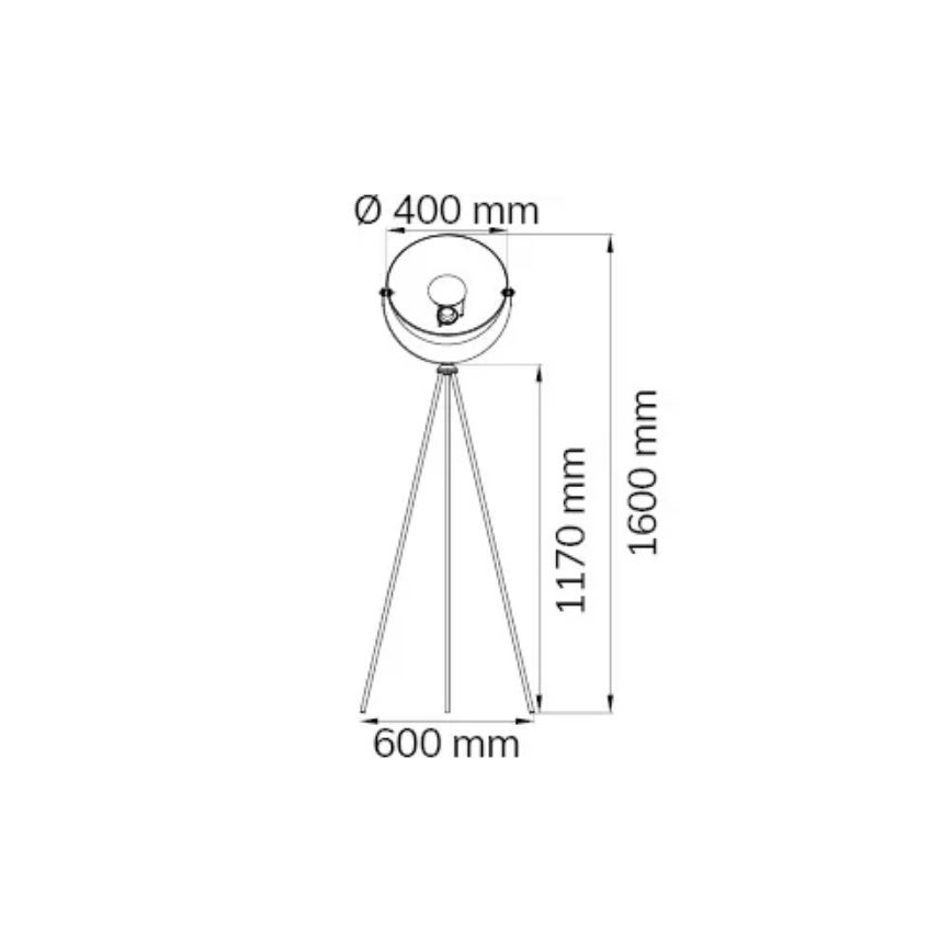 Wofi 3019.01.10.7000 - Stojací lampa MONA 1xE27/40W/230V