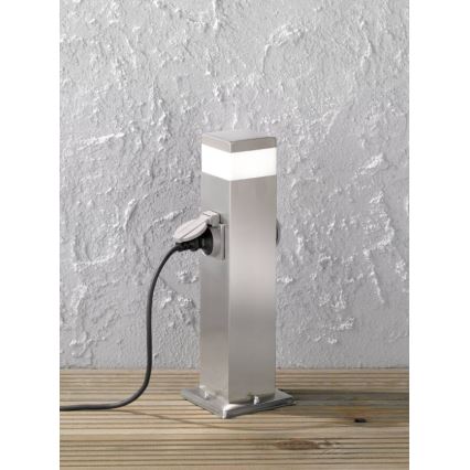 Wofi 3054.01.97.7000 - LED Venkovní lampa se 2 zásuvkami TARA LED/7W/230V IP44 SCHUKO