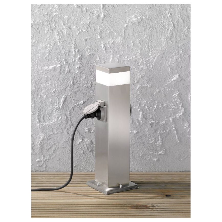 Wofi 3054.01.97.7000 - LED Venkovní lampa se 2 zásuvkami TARA LED/7W/230V IP44 SCHUKO