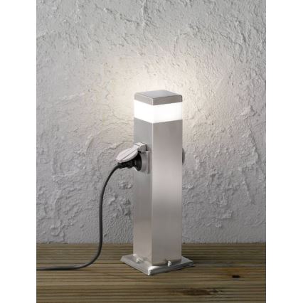 Wofi 3054.01.97.7000 - LED Venkovní lampa se 2 zásuvkami TARA LED/7W/230V IP44 SCHUKO