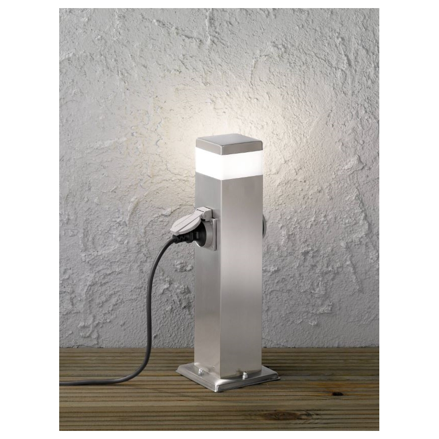 Wofi 3054.01.97.7000 - LED Venkovní lampa se 2 zásuvkami TARA LED/7W/230V IP44 SCHUKO