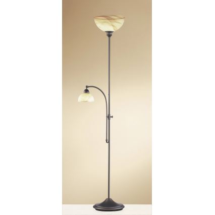 Wofi 3128.02.09.0000 - Stojací lampa LACCHINO 1xE27/120W/230V + 1xE14/40W
