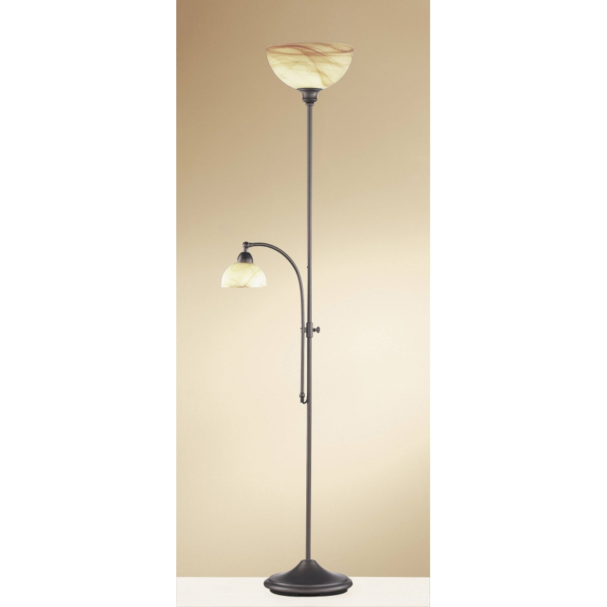 Wofi 3128.02.09.0000 - Stojací lampa LACCHINO 1xE27/120W/230V + 1xE14/40W