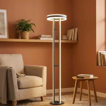 Wofi 3226-203 - LED Stmívatelná stojací lampa KEMI LED/105W/230V 3000K černá + dálkové ovládání