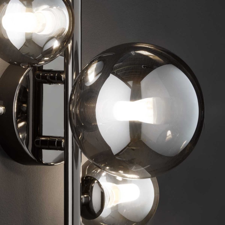 Wofi 4014.03.24.9000 - LED Nástěnné svítidlo VILLA 3xG9/3W/230V černá/lesklý chrom