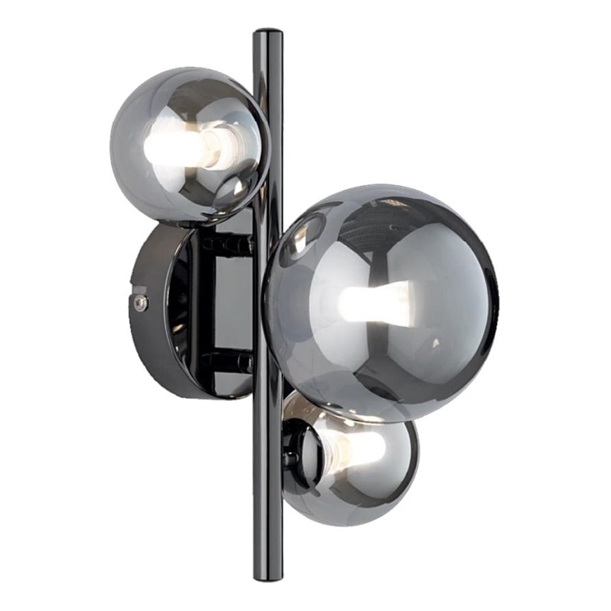 Wofi 4014.03.24.9000 - LED Nástěnné svítidlo VILLA 3xG9/3W/230V černá/lesklý chrom
