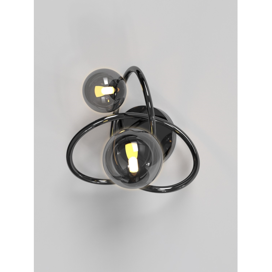 Wofi 4014-205 - LED Nástěnné svítidlo NANCY 2xG9/3,5W/230V černá/lesklý chrom