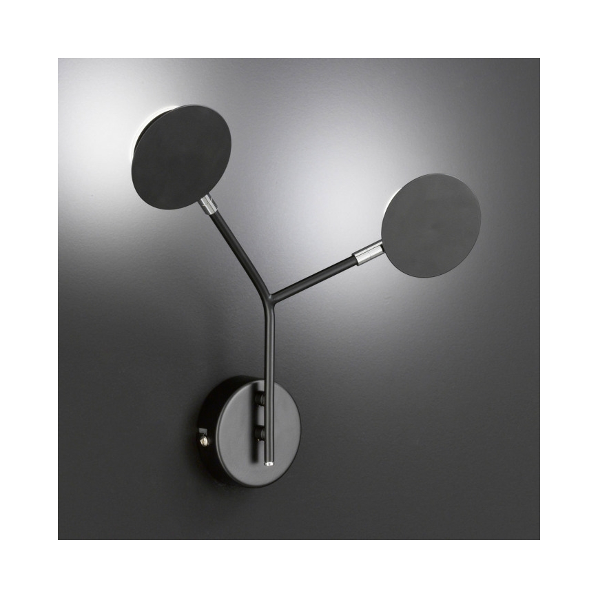 Wofi 446602109000 - LED Nástěnné svítidlo BELIZE 2xLED/5W/230V 3000K černá