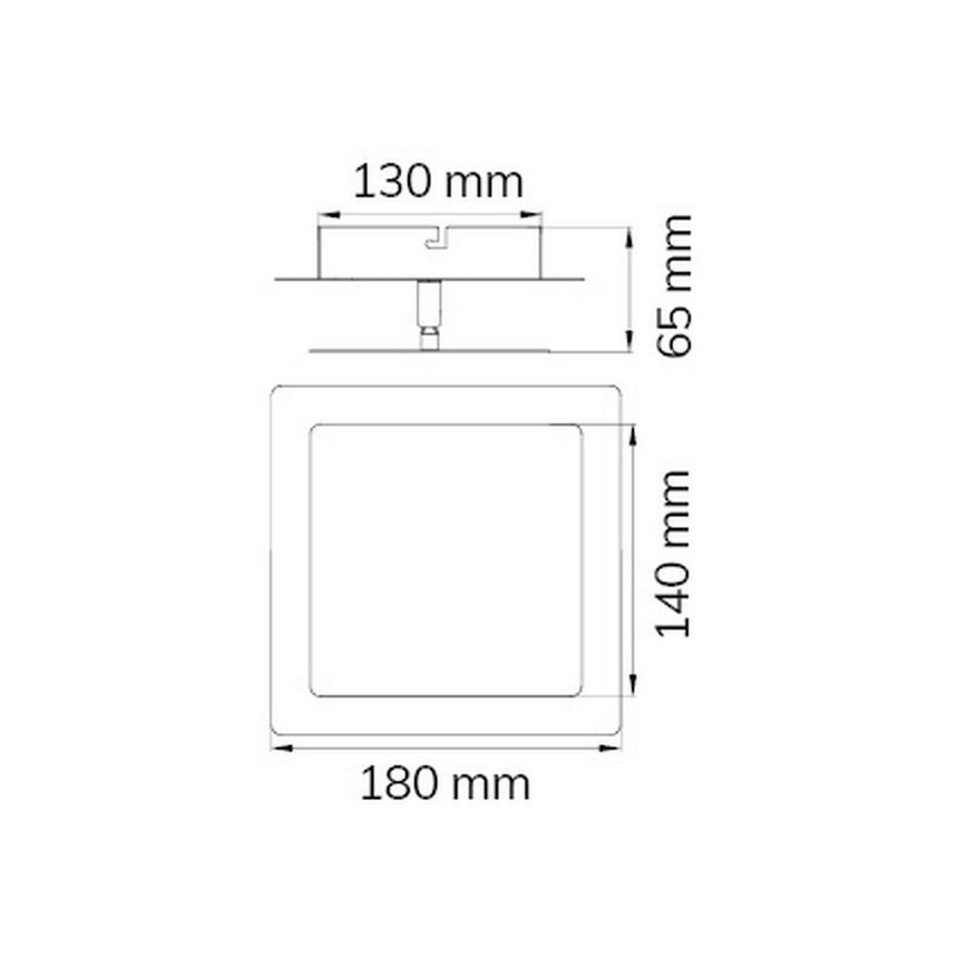 Wofi 451401709000 - LED Nástěnné svítidlo FEY LED/8W/230V matný chrom