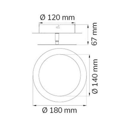 Wofi 451701709000 - LED Nástěnné svítidlo SLIGO LED/6W/230V matný chrom