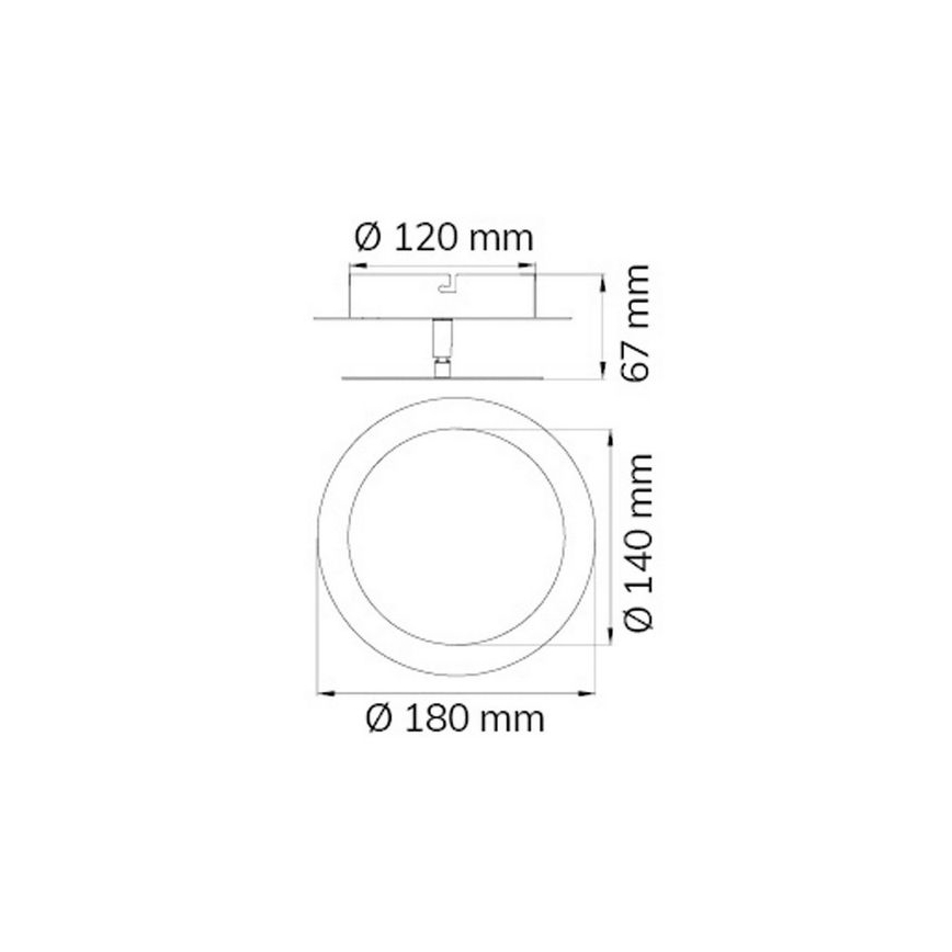 Wofi 451701709000 - LED Nástěnné svítidlo SLIGO LED/6W/230V matný chrom