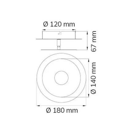 Wofi 451901709000 - LED Nástěnné svítidlo AFIR LED/6W/230V chrom