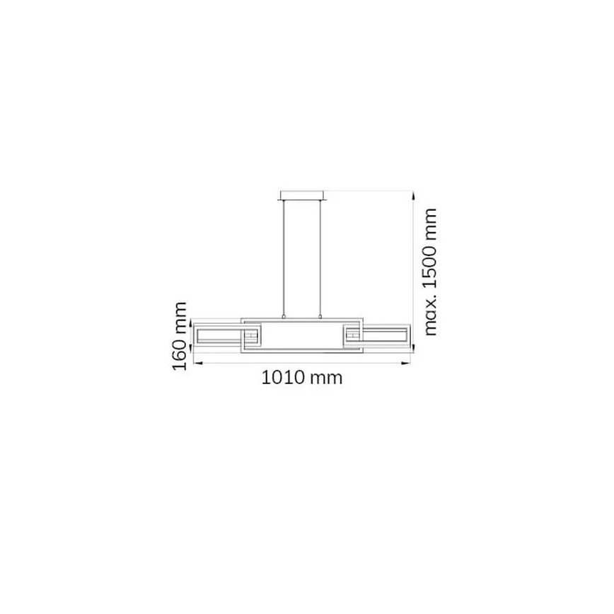Wofi 6133.03.64.9000 - LED Stmívatelný lustr na lanku MURIEL LED/26W/230V