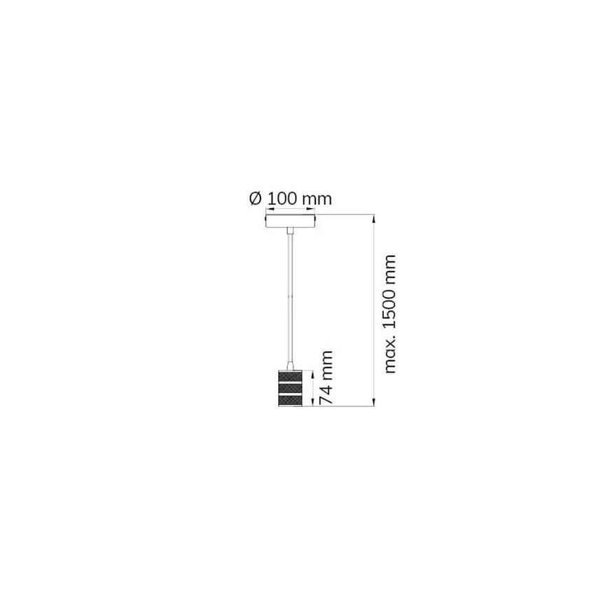 Wofi 6201.01.64.7000 - Lustr na lanku MASSA 1xE27/60W/230V bronz