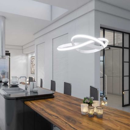 Wofi 6823.01.06.9500 - LED Stmívatelný lustr na lanku SALO LED/28W/230V 3000K