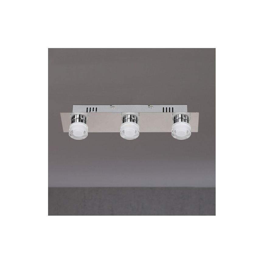 Wofi 7848.03.54.0044 -LED Koupelnové stropní svítidlo LORIENT 3xLED/4W/230V IP23