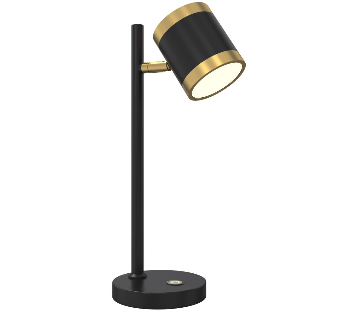 Wofi Wofi 8003-104S - LED Stmívatelná stolní lampa TOULOUSE LED/10W/230V černá/zlatá 