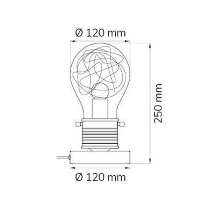 Wofi 8003010150 - Stolní lampa FUTURA 1xE14/42W/230V