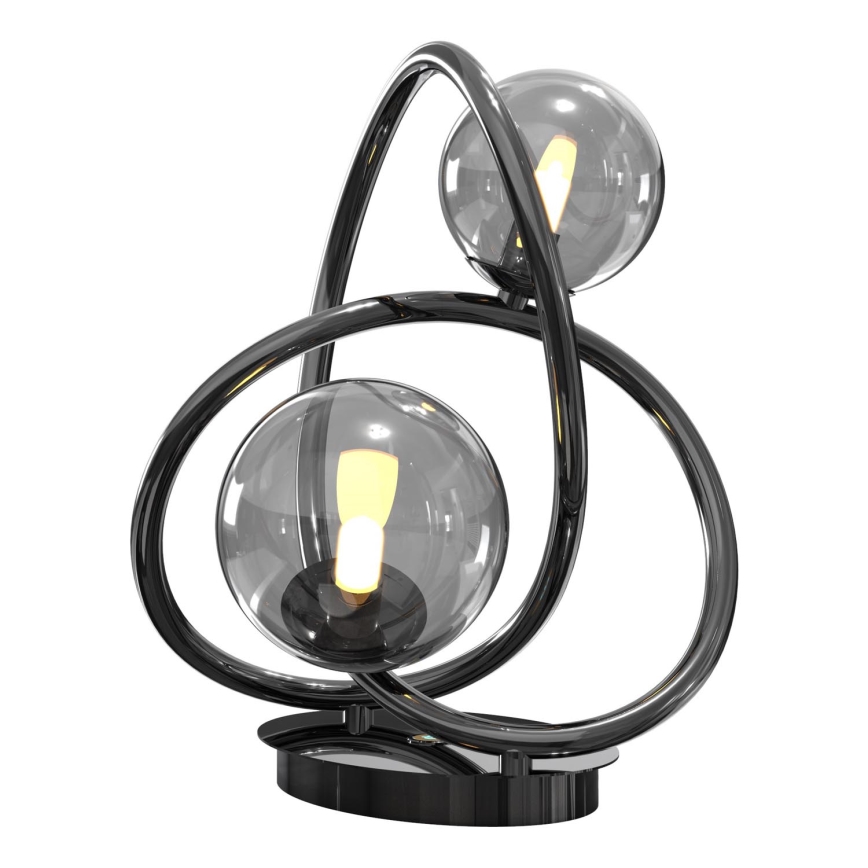 Wofi 8014-205 - LED Stolní lampa NANCY 2xG9/3,5W/230V černá/lesklý chrom