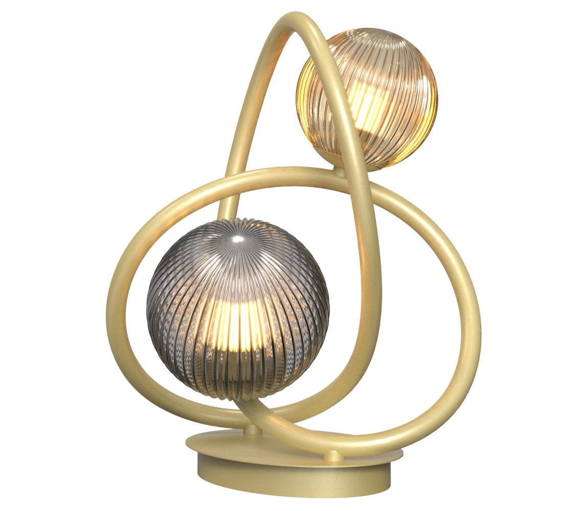Wofi Wofi 8015-204 - LED Stolní lampa METZ 2xG9/3,5W/230V zlatá/šedá 