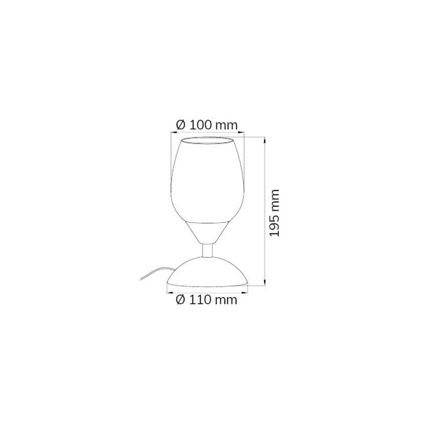 Wofi 814101640500 - Stmívatelná dotyková stolní lampa FLAME 1xE14/60W/230V
