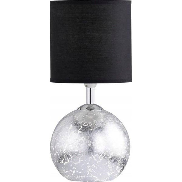 Wofi 8149.02.70.6010 - Stolní lampa CARMEN 1xE14/40W/230V černá/stříbrná