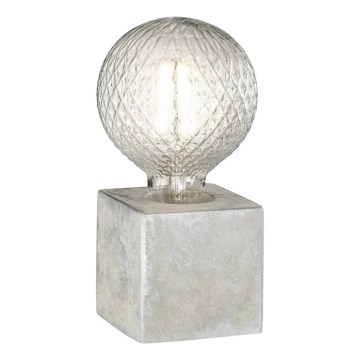 WOFI 8213.01.50.7000 - Stolní lampa BROAD 1xE27/10W/230V beton