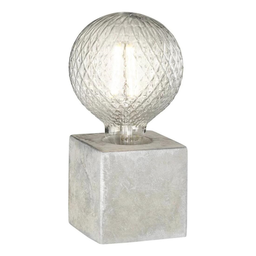 WOFI 8213.01.50.7000 - Stolní lampa BROAD 1xE27/10W/230V beton