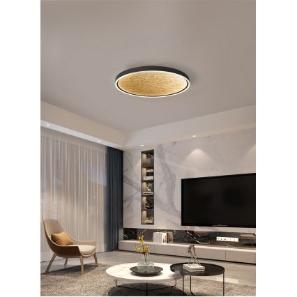 Wofi 9002-104L - LED Stmívatelné stropní svítidlo BORDEAUX LED/60W/230V černá/zlatá