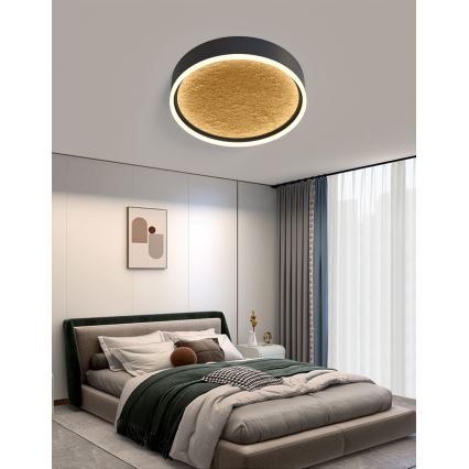 Wofi 9002-104M - LED Stmívatelné stropní svítidlo BORDEAUX LED/37W/230V černá/zlatá