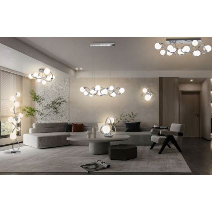 Wofi 9014-807 - LED Přisazený lustr NANCY 8xG9/3,5W/230V lesklý chrom