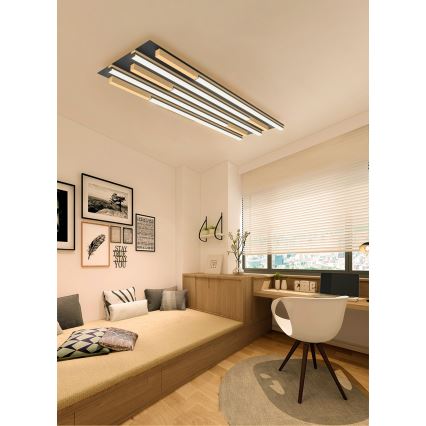 Wofi 9031-506L - LED Stmívatelné stropní svítidlo PALERMO LED/57W/230V kaučukovník