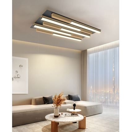 Wofi 9031-506S  - LED Stmívatelné stropní svítidlo PALERMO LED/34W/230V kaučukovník