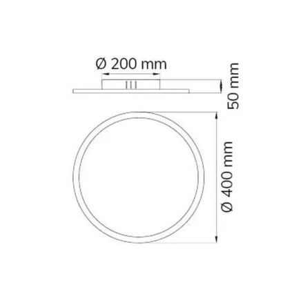 Wofi 9457.01.70.9400 - LED Stmívatelné stropní svítidlo LINOX LED/20W/230V 3000-6000 + dálkové ovládání