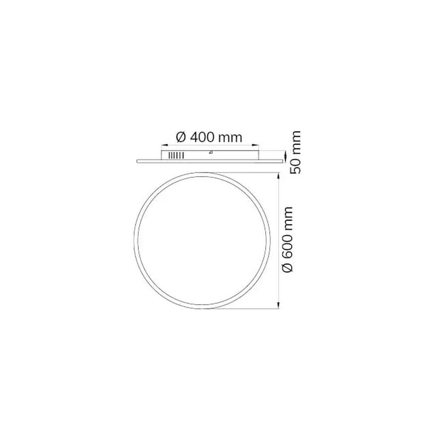 Wofi 9457.01.70.9600 - LED Stmívatelné stropní svítidlo LINOX LED/34W/230V 3000-6000K + dálkové ovládání