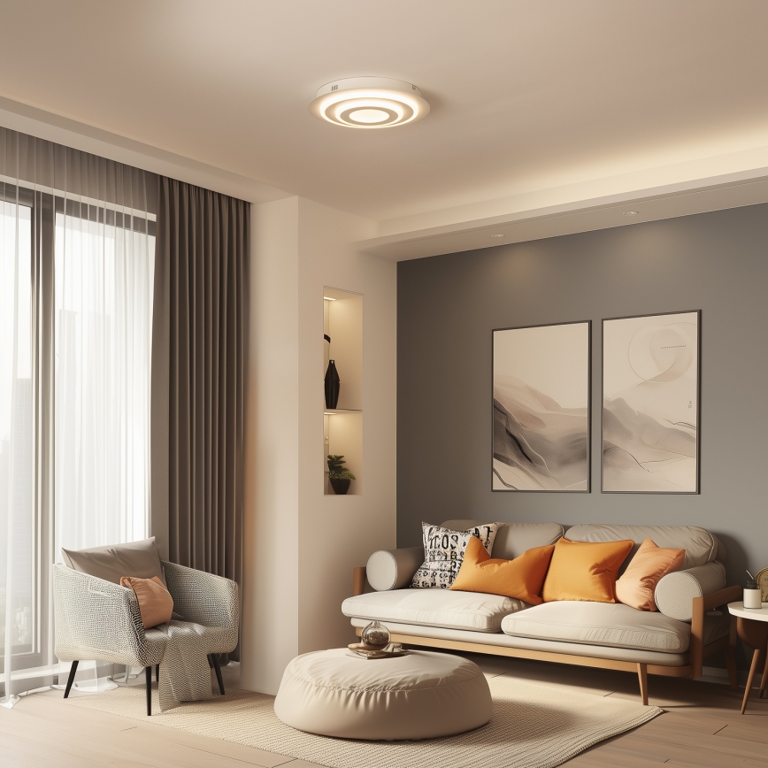 Wofi 9464.01.06.9000 - LED Stropní svítidlo FLYNN LED/25W/230V pr. 60 cm bílá