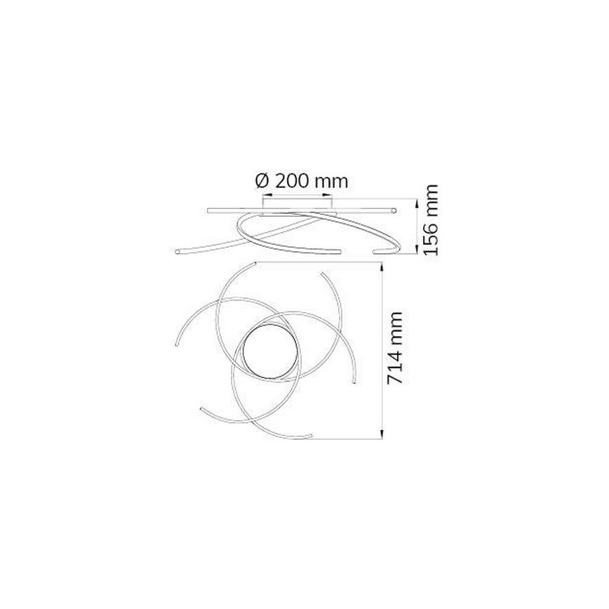 Wofi - LED Stropní svítidlo JULS LED/24W/230V