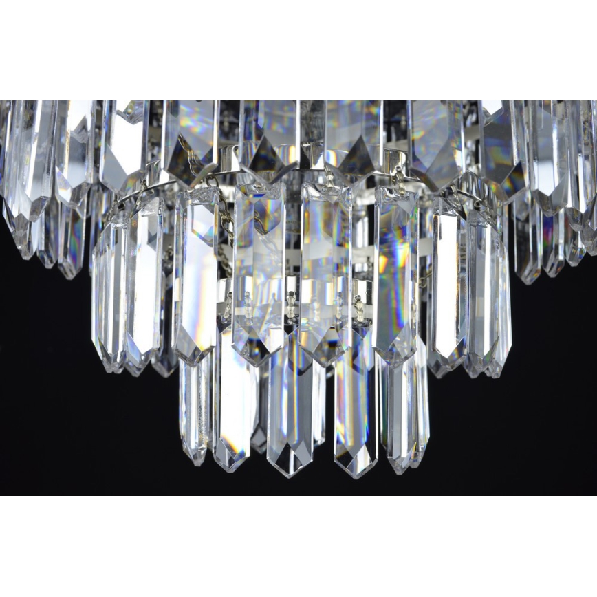 Wranovsky JWZ024060301 - Křišťálový přisazený lustr PORTO 5xE14/40W/230V + 1xE27/40W