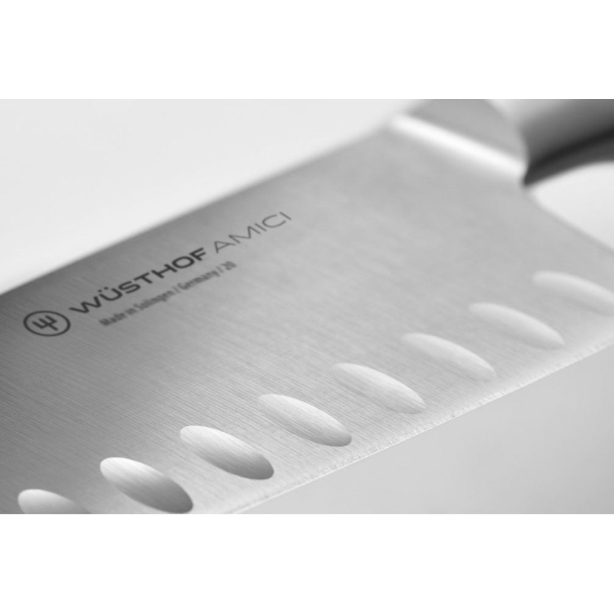 Wüsthof - Kuchyňský nůž santoku AMICI 17 cm olivové dřevo