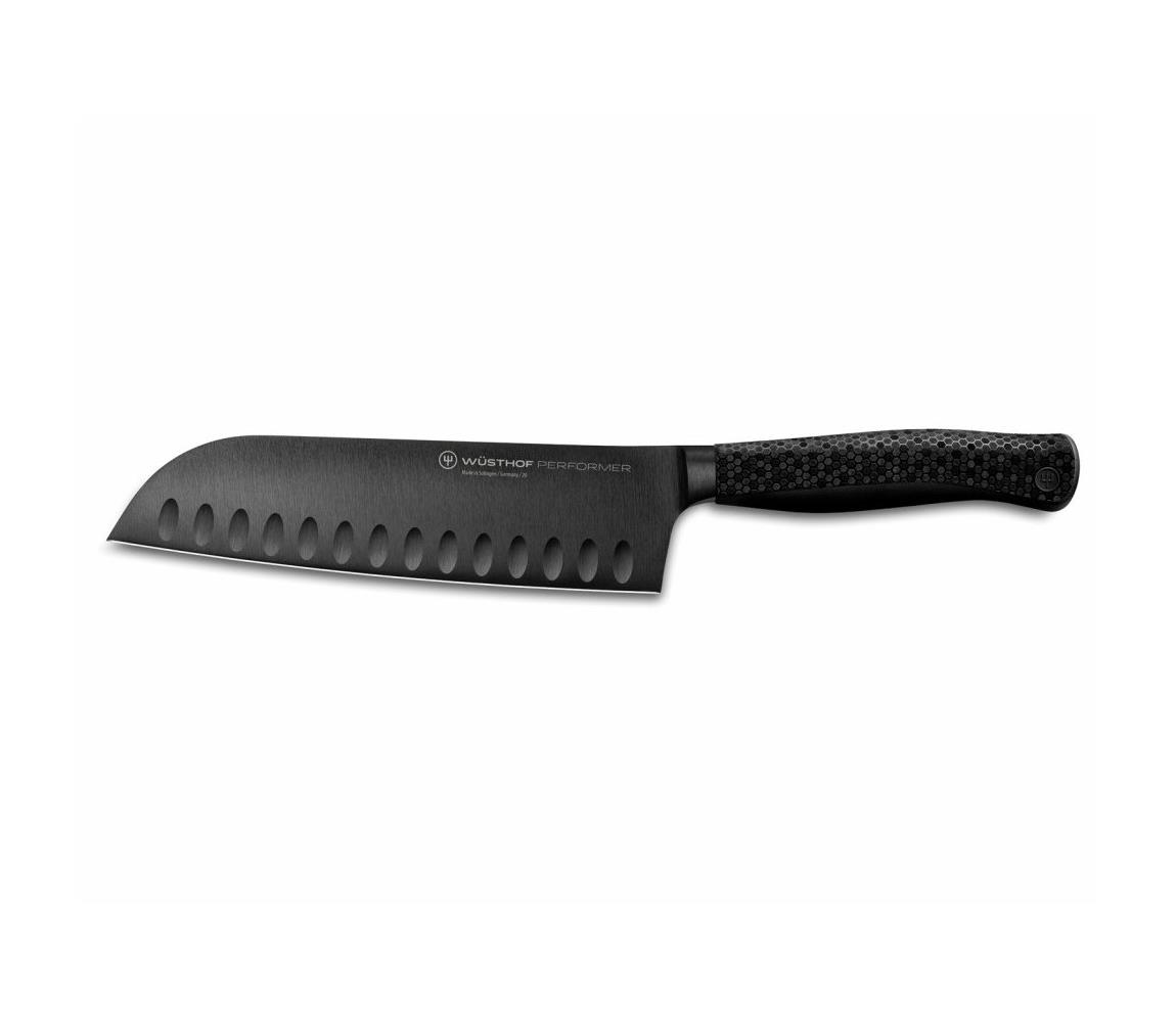 Wüsthof Wüsthof - Kuchyňský nůž santoku PERFORMER 17 cm černá GG366
