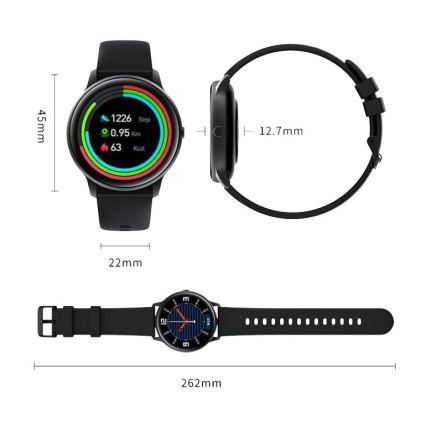 Xiaomi - Chytré hodinky IMILAB Bluetooth KW66 IP68 černá