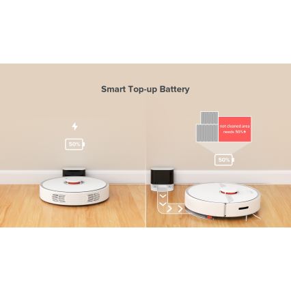 Xiaomi - Chytrý robotický vysavač ROBOROCK S6 Pure 58W Wi-Fi bílá
