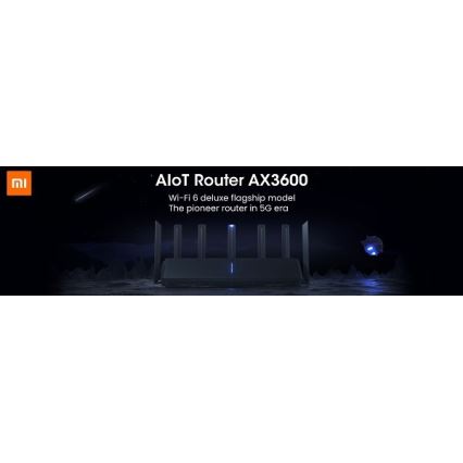 Xiaomi Mi AIoT Wi-Fi Router AX3600 černá
