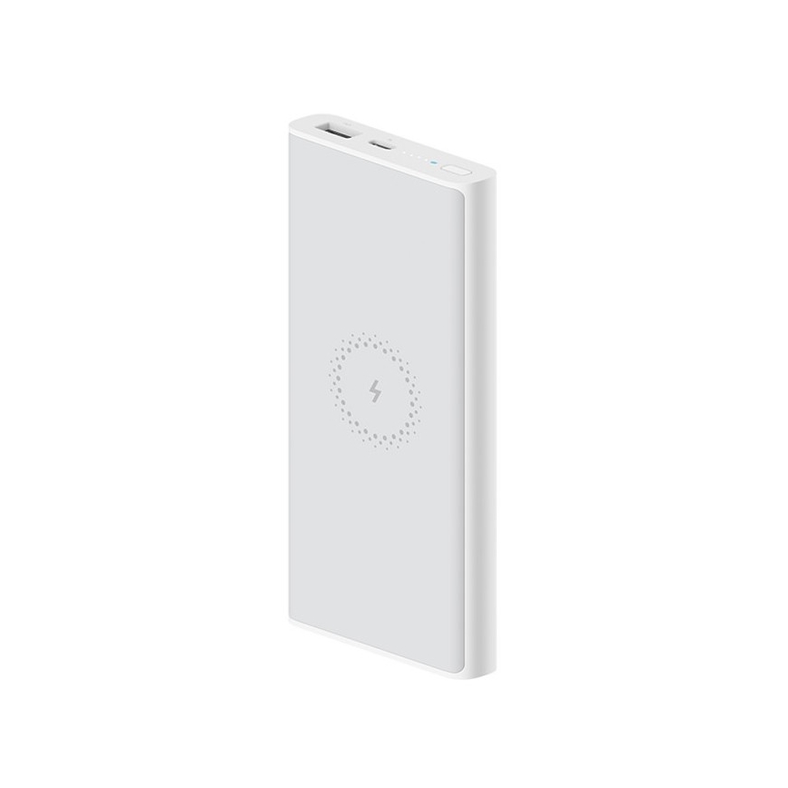 Xiaomi - Power Bank s bezdrátovým nabíjením 10000 mAh bílá