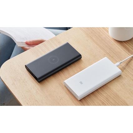 Xiaomi - Power Bank s bezdrátovým nabíjením 10000 mAh bílá